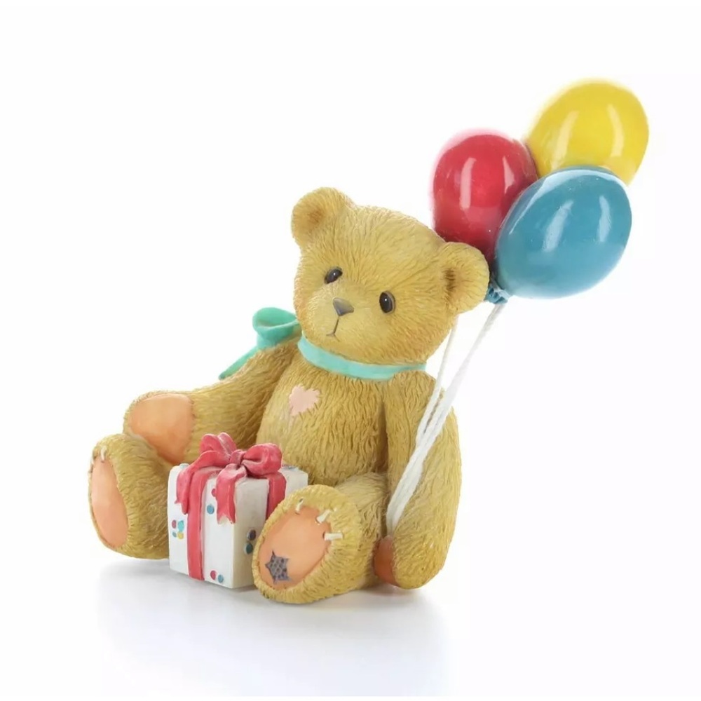 ENESCO Cherished Teddies Nina “Beary Happy Wishes” Girl with balloons figurine